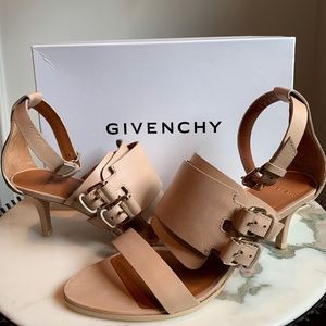 Givenchy Beige Kitten Heeled Sandals